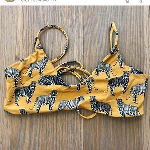 IN SEARCH OF boys + arrows cat print bikini top in size medium or large!